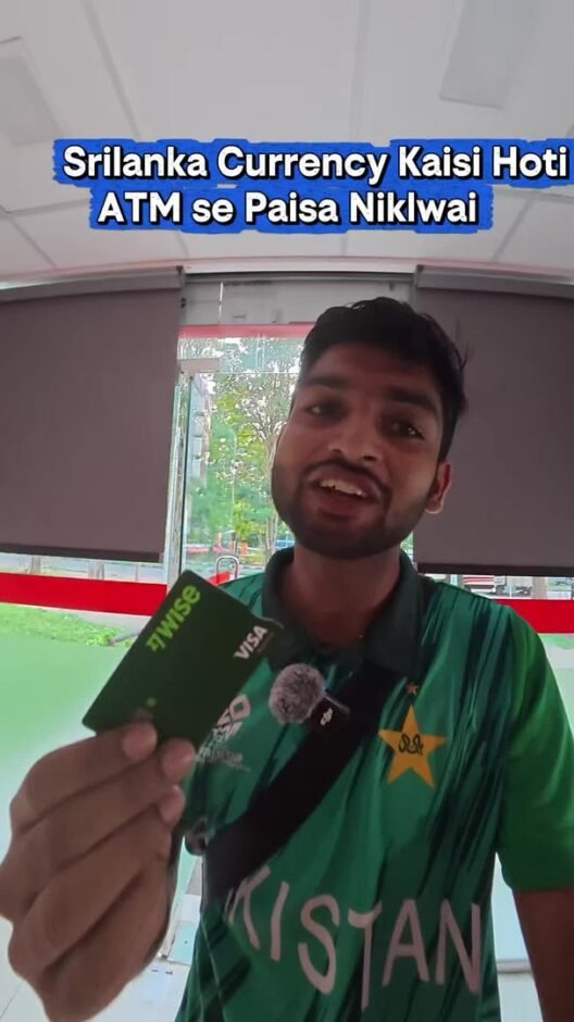 TikTok video: taking cash from a Sri Lankan ATM